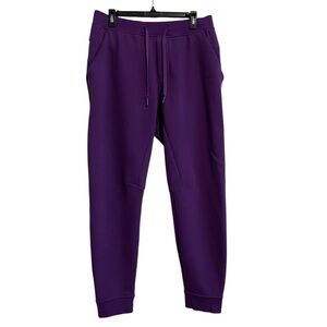 Lululemon Men’s Classic-Fit Fleece Jogger Sweatpants College Purple Size Large